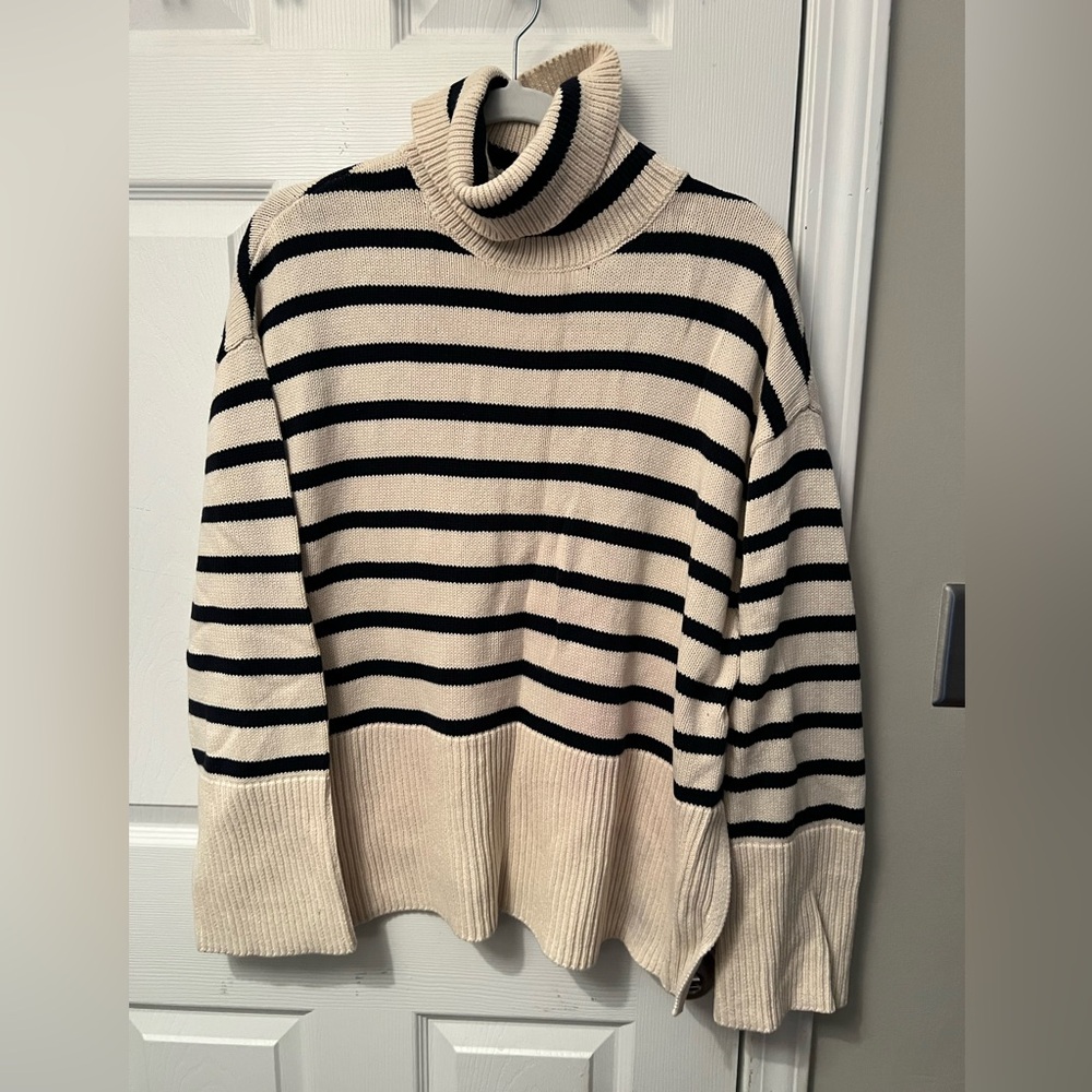 Gap Striped Turtleneck Sweater